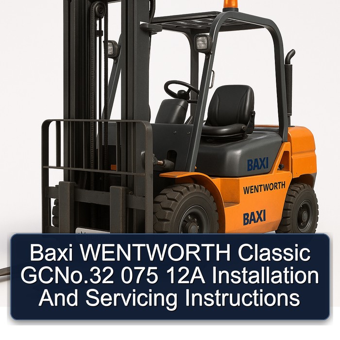 Baxi Wentworth Classic GCNo.32 075 12A Installation and Servicing Instructions PDF Download