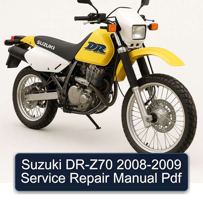 Suzuki DR-Z70 2008-2009 Manual de servicio y reparación Pdf