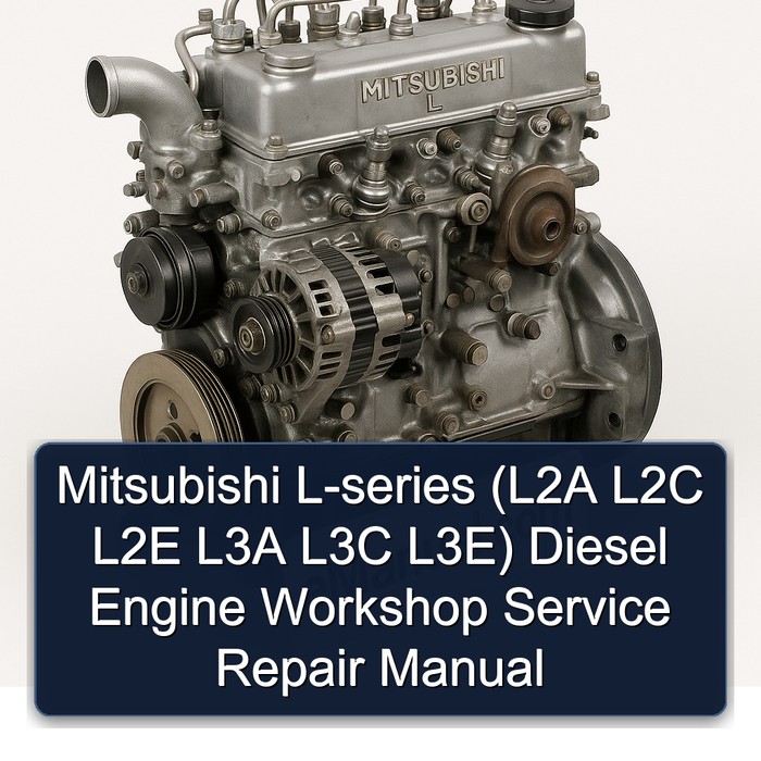 Mitsubishi L-series (L2A L2C L2E L3A L3C L3E) Diesel Engine Workshop Manual de servicio y reparación