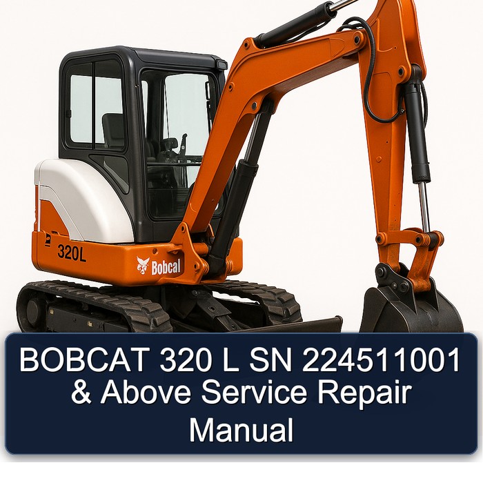 BOBCAT 320 L SN 224511001 & Above Service Repair Manual