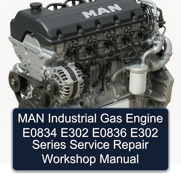 Manual de Reparación y Servicio para Motores de Gas Industriales MAN Serie E0834 E302 E0836 E302