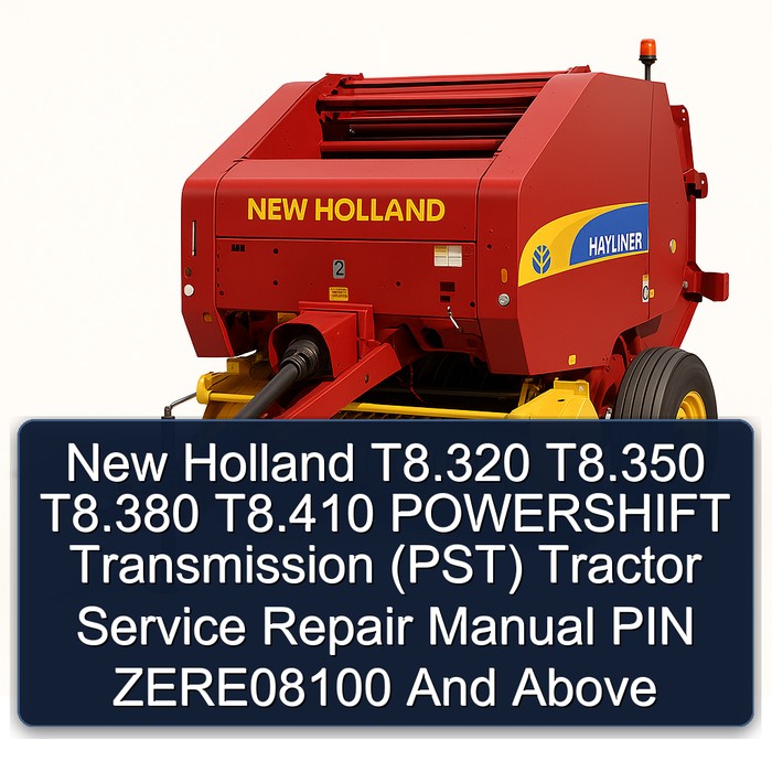 New Holland T8.320 - T8.410 POWERSHIFT (PST) Traktor Servicehandbuch
