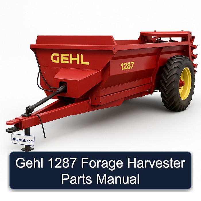Gehl 1287 Forage Harvester Parts Manual 