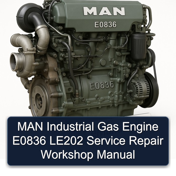 Manual de Reparación y Servicio del Motor de Gas Industrial MAN E0836 LE202