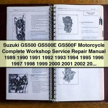 1996 Suzuki GS500, GS500E, GS500F Motorcycle Workshop Service Repair Manual PDF Download