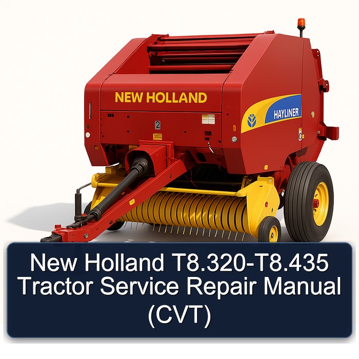 New Holland T8.320 - T8.435 CVT Traktor Service- und Reparaturhandbuch (PIN ZERE08100 und höher)
