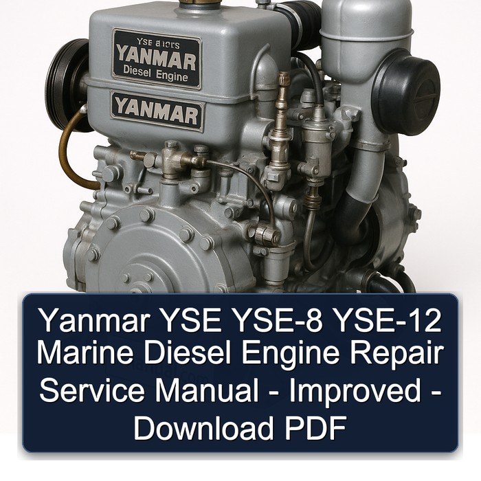 Yanmar YSE YSE-8 YSE-12 Marine Diesel Engine Repair Service Manual - Improved - Download PDF