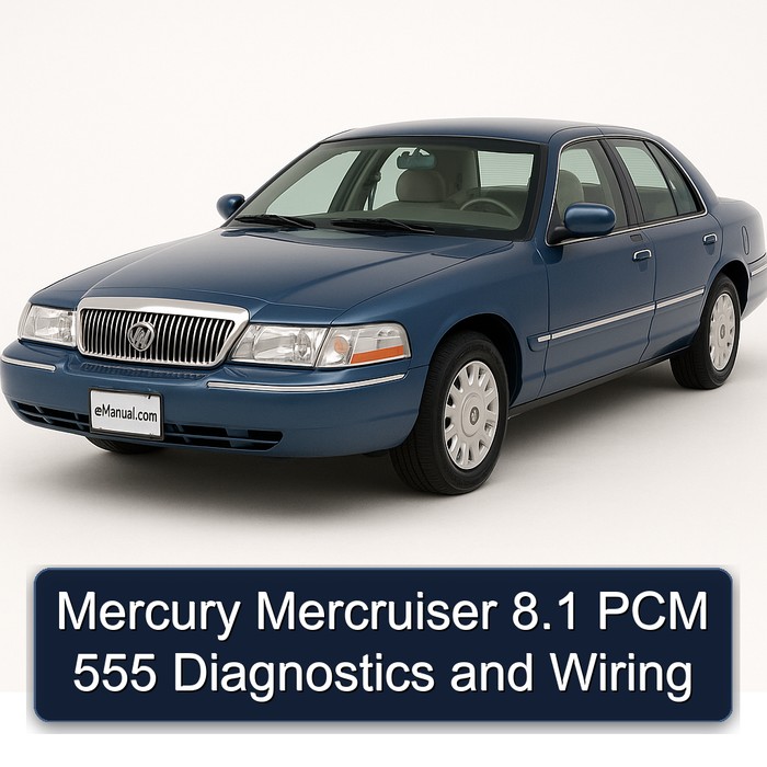 Mercury Mercruiser 8.1 PCM 555 Diagnostics and Wiring