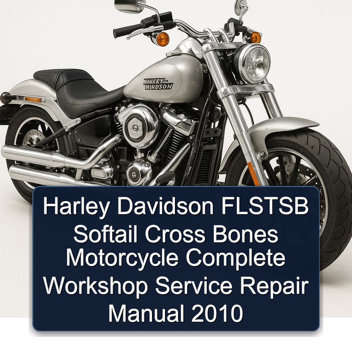 Harley Davidson FLSTSB Softail Cross Bones Motorcycle Manual completo de servicio y reparación del taller 2010