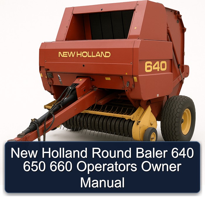 New Holland Round Baler 640 650 660 Operators Owner Manual