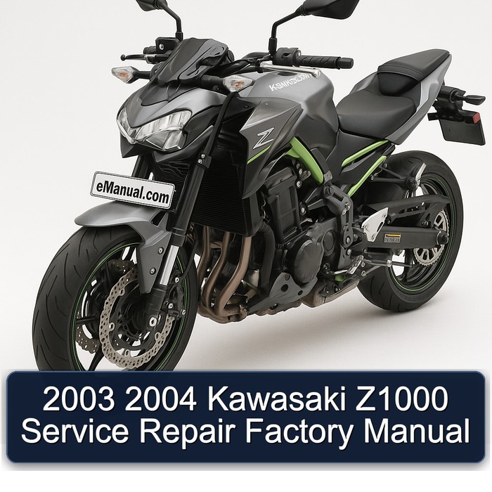 2003 2004 Kawasaki Z1000 Service Repair Factory Manual