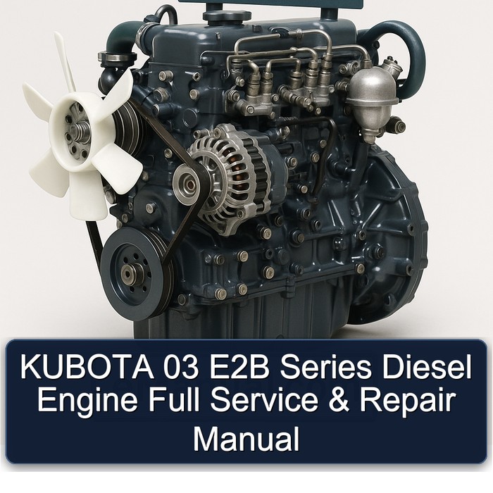 Manual de Servicio y Reparación Completo para Motor Diesel KUBOTA 03 E2B