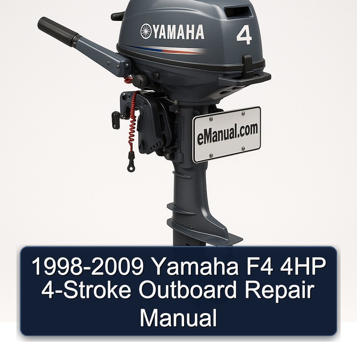 1998-2009 Yamaha F4 4HP 4-Stroke Outboard Repair Manual