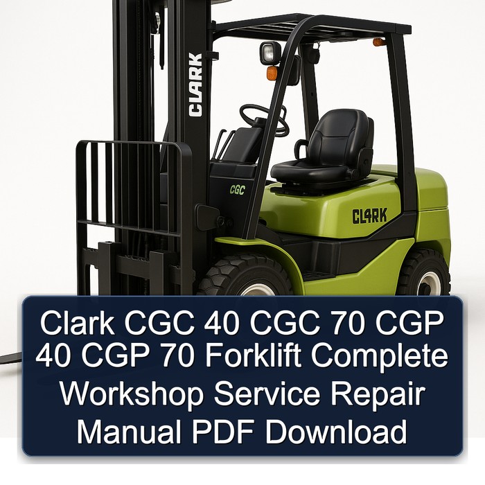 Clark Gabelstapler Werkstatt Handbuch PDF Download