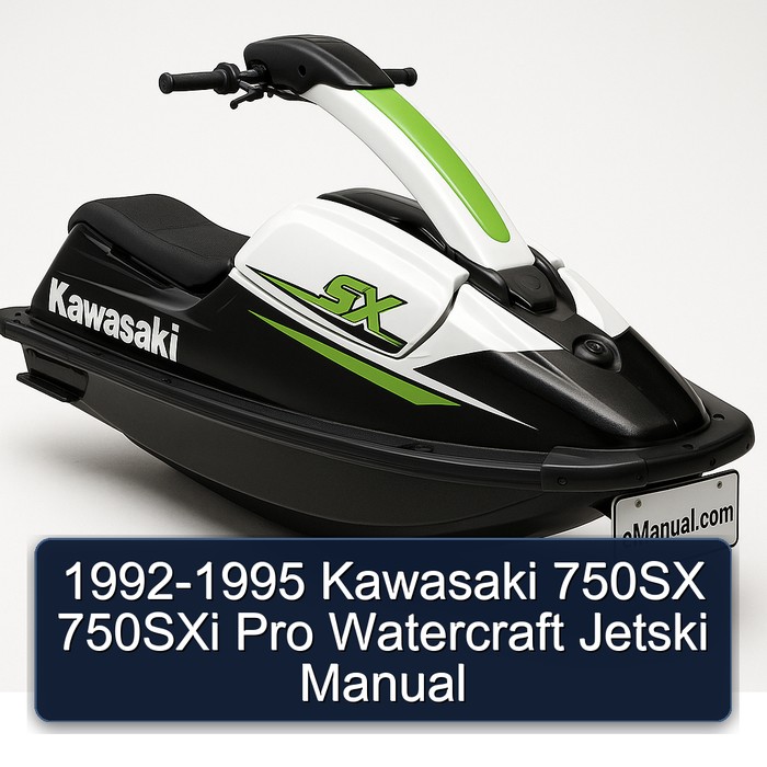 1992-1995 Kawasaki 750SX 750SXi Pro Watercraft Jetski Manual