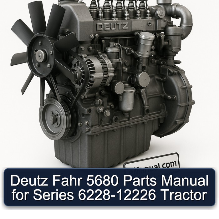 Deutz Fahr 5680 Parts Manual for Series 6228-12226 Tractor