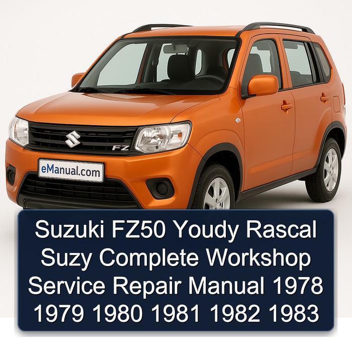 Suzuki FZ50 Youdy Rascal Suzy Manual completo de servicio y reparación del taller 1978 1979 1980 1981 1982 1983