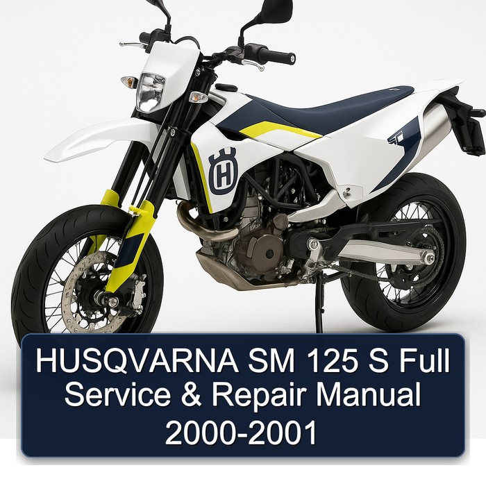 HUSQVARNA SM 125 S Full Manual de servicio y reparación 2000-2001