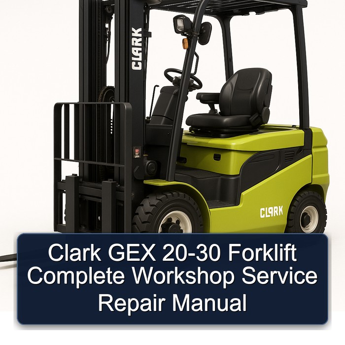 Manual de Reparación Completo para Carretillas Elevadoras Clark GEX 20-30