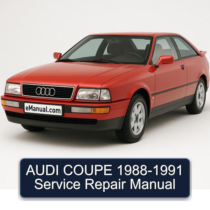 AUDI COUPE 1988-1991 Service Repair Manual