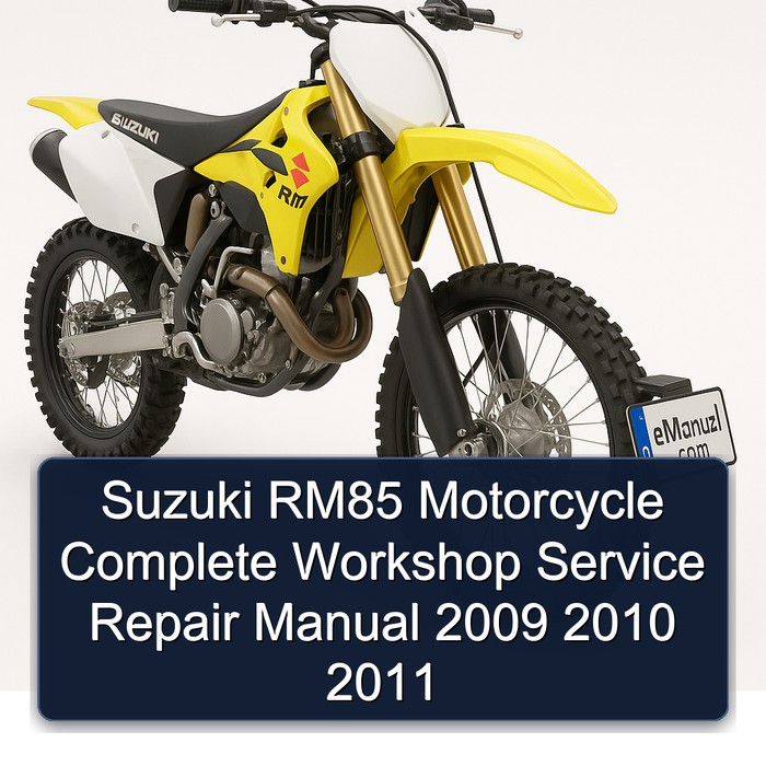 Suzuki RM85 Motorcycle Complete Workshop Service Repair Manual 2009 2010 2011