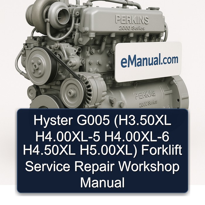 Manual de Servicio y Reparación de Montacargas Hyster G005