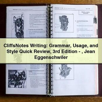 Cliffsnotes Writing: Grammar Usage and Style Quick Review 3rd Edition-Jean Eggenschwiler PDF Download