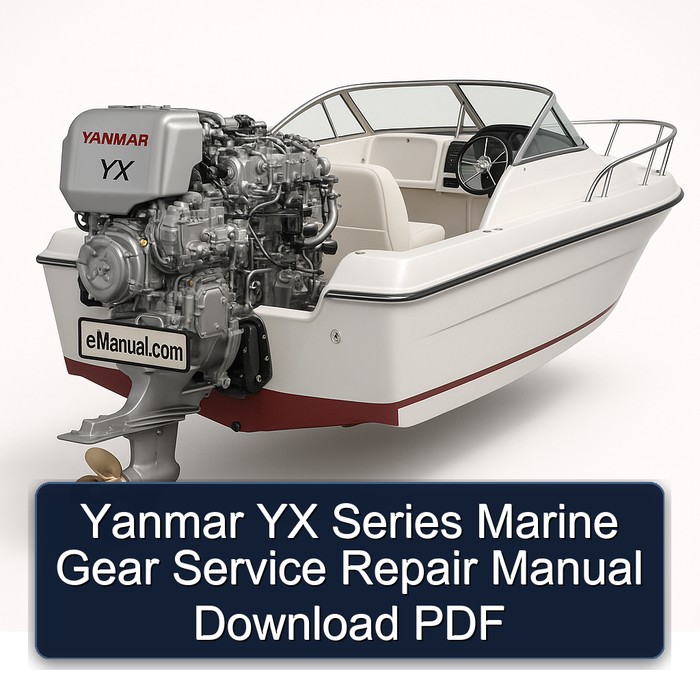 Yanmar YX Series Marine Gear Manual de servicio y reparación Download PDF