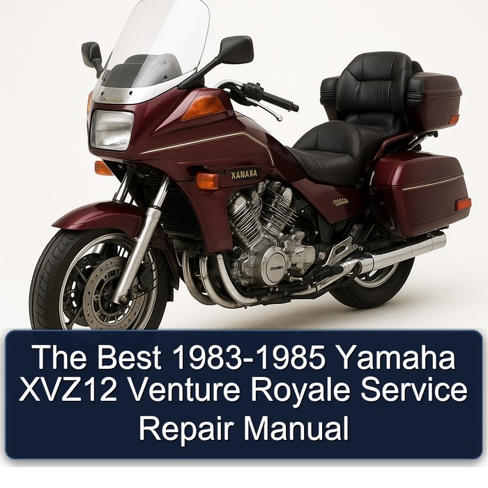 The Best 1983-1985 Yamaha XVZ12 Venture Royale Manual de servicio y reparación