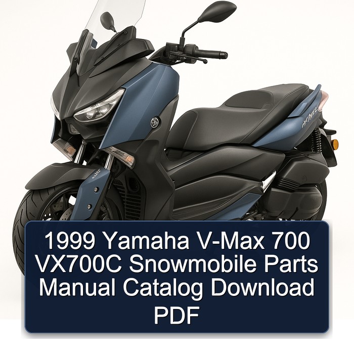 1999 Yamaha V-Max 700 VX700C Snowmobile Parts Manual Catalog Download PDF