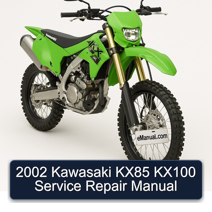 2002 Kawasaki KX85 KX100 Manual de servicio y reparación
