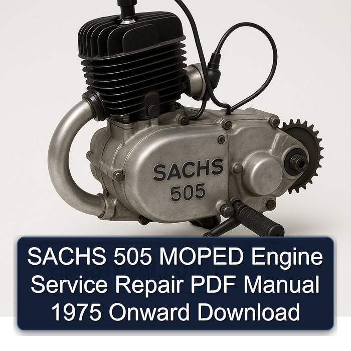 SACHS 505 Moped Motor: Reparaturhandbuch (PDF, 1975+)