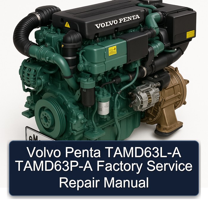 Volvo Penta TAMD63L-A TAMD63P-A Factory Service Repair Manual