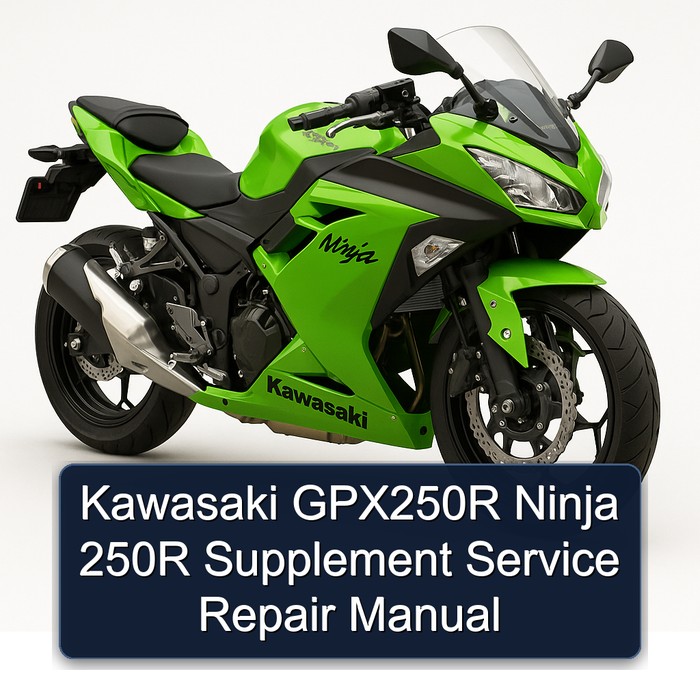 Kawasaki GPX250R Ninja 250R Supplement Service Repair Manual