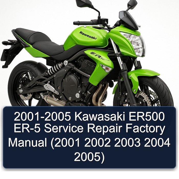 2001-2005 Kawasaki ER500 ER-5 Service Repair Factory Manual (2001 2002 2003 2004 2005)