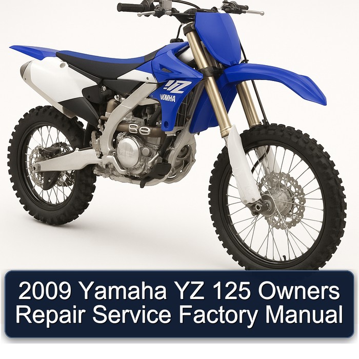 2009 Yamaha YZ 125 Owners Repair Service Factory Manual