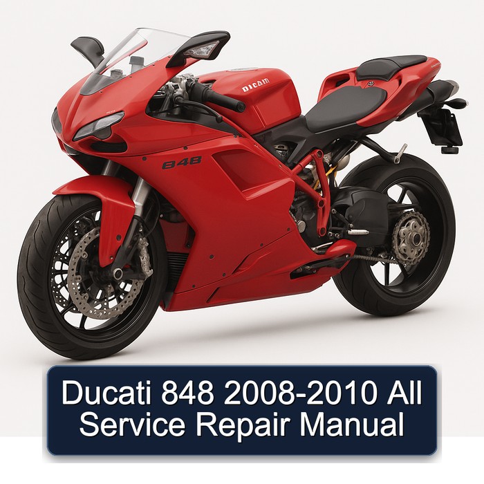 Ducati 848 2008-2010 All Manual de servicio y reparación
