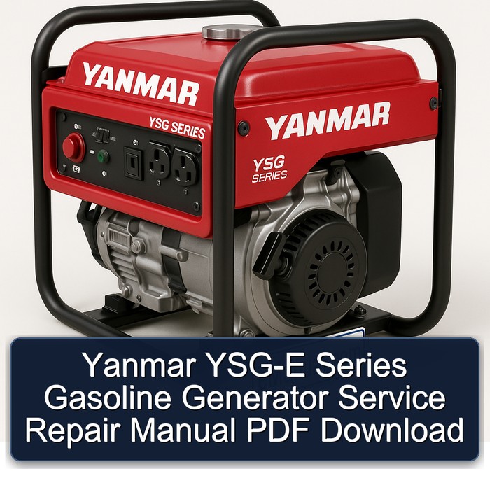 Yanmar YSG-E Series Gasoline Generator Manual de servicio y reparación PDF Download