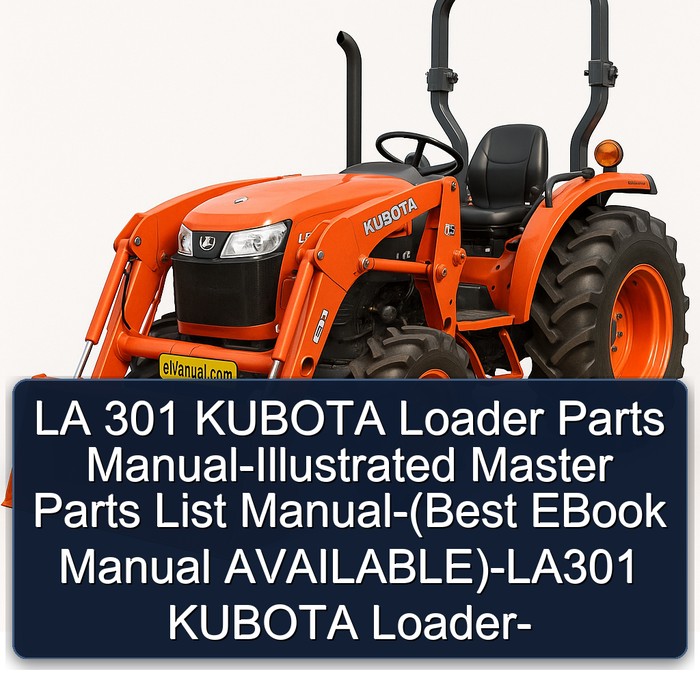 Manual de Partes Ilustrado - Cargador Kubota LA301