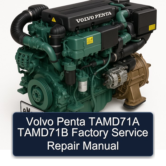 Volvo Penta TAMD71A TAMD71B Factory Service Repair Manual