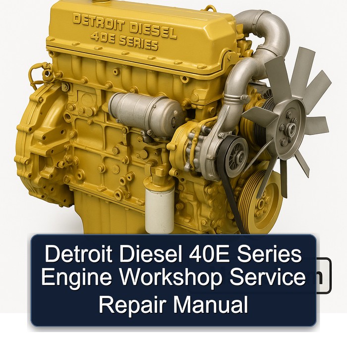 Detroit Diesel 40E-Baureihe Werkstatt- und Reparaturhandbuch