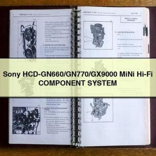Sony Hcd-GN660/GN770/GX9000 Mini Hi-Fi Component System PDF Download