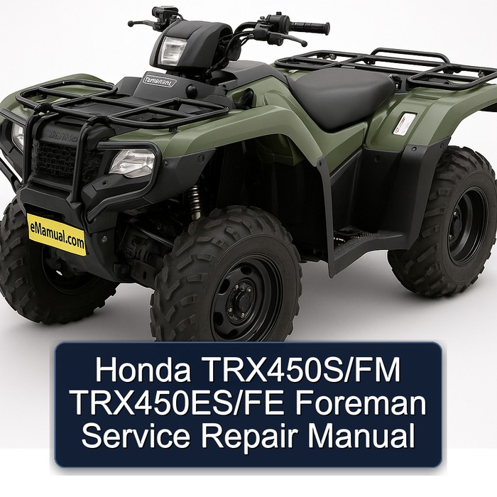 Honda TRX450S/FM TRX450ES/FE Foreman Manual de servicio y reparación