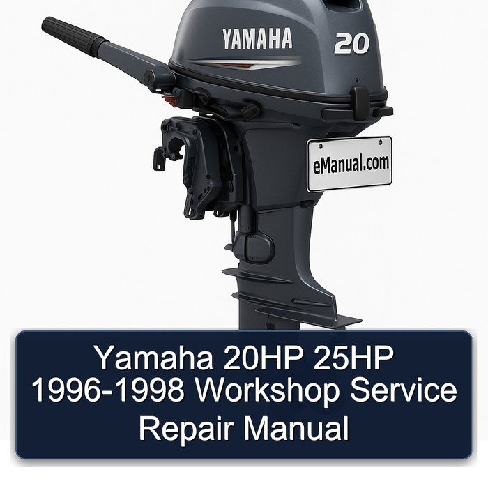 Yamaha 20HP 25HP 1996-1998 Workshop Manual de servicio y reparación