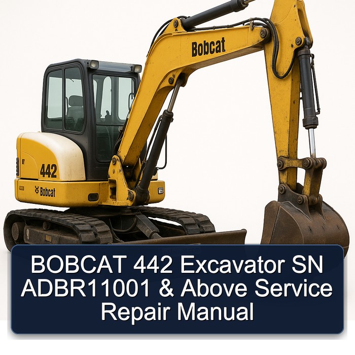 BOBCAT 442 Excavator SN ADBR11001 & Above Service Repair Manual 