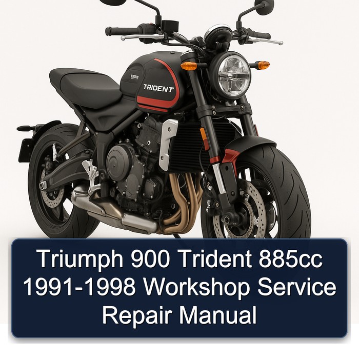 Triumph 900 Trident 885cc 1991-1998 Workshop Manual de servicio y reparación