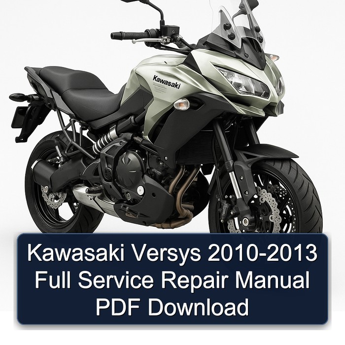 Kawasaki Versys 2010-2013 Full Manual de servicio y reparación PDF Download
