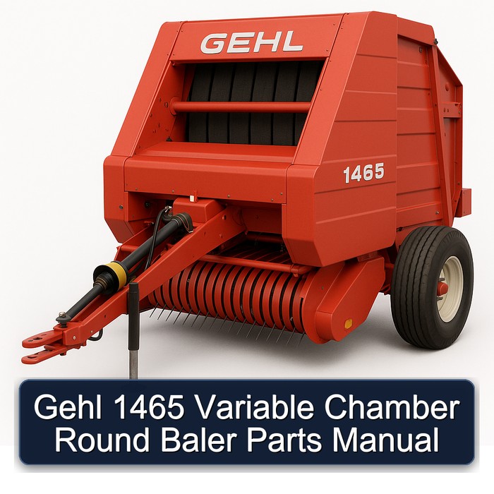 Gehl 1465 Variable Chamber Round Baler Parts Catalog PDF Download