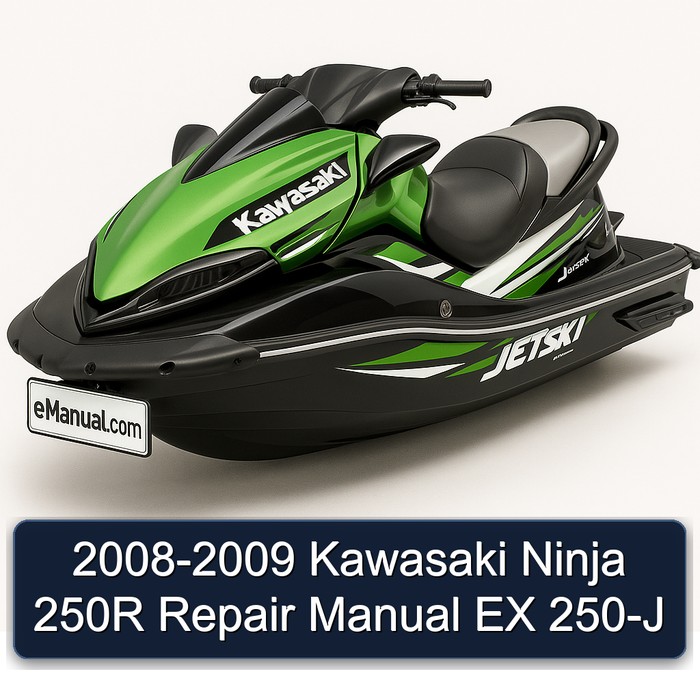 2008-2009 Kawasaki Ninja 250R Repair Manual EX 250-J