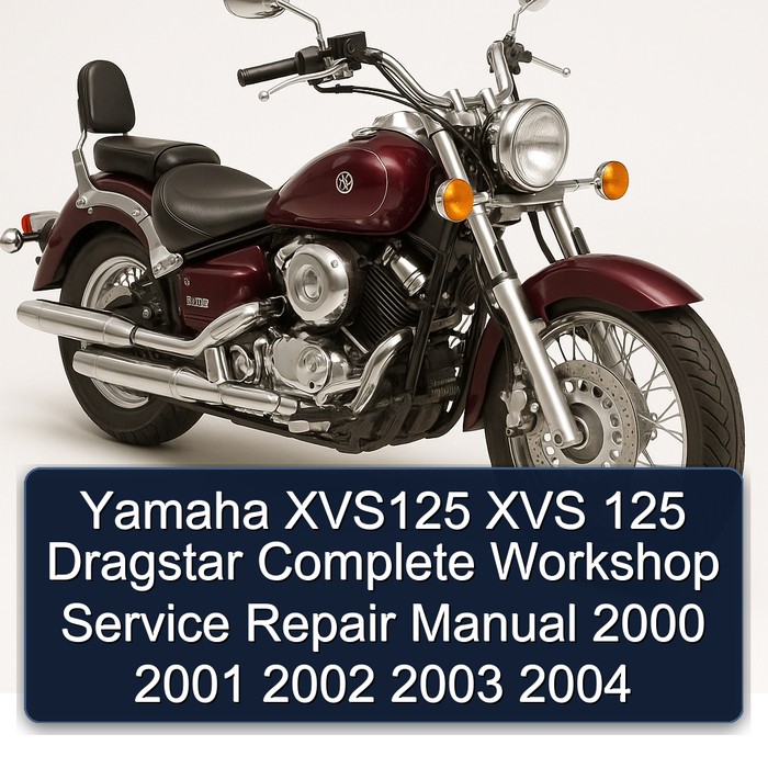 Yamaha XVS125 XVS 125 Dragstar Manual completo de servicio y reparación del taller 2000 2001 2002 2003 2004